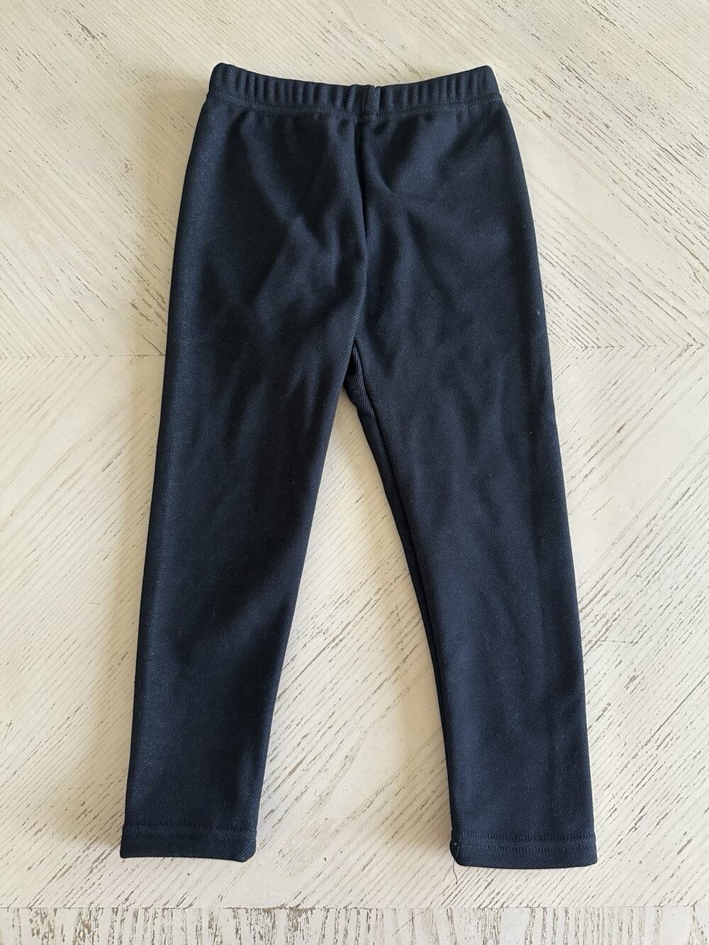 IRELIA Girls 95% Cotton Fleece lined Warm Leggings Stretchy for Winter Sz 4-5 T